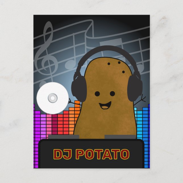 Carte Postale DJ Potato Personnalisé (Devant)