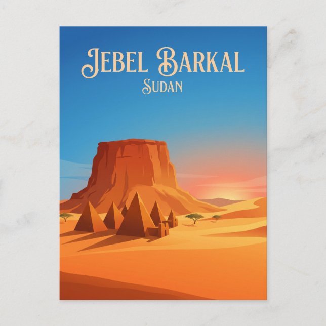 Carte Postale Djebel Barkal Soudan (Devant)