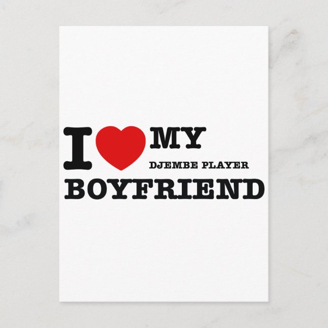 Carte Postale Djembe Player Boyfriend Designs (Devant)