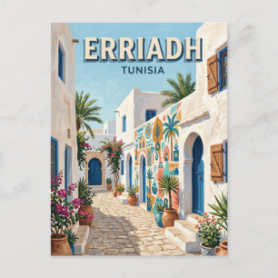 Carte Postale Djerbahood Erriadh Tunisie