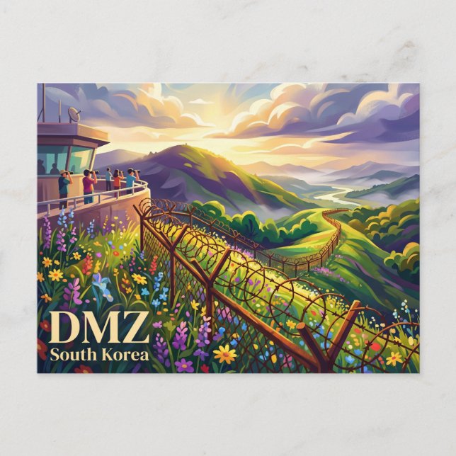 Carte Postale DMZ (Zone démilitarisée) Corée du Sud (Devant)