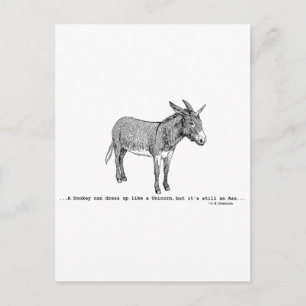 Carte Postale do-it-yourself DonkeyUnicorn ver2