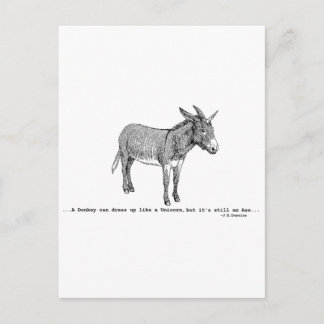 Carte Postale do-it-yourself DonkeyUnicorn ver2