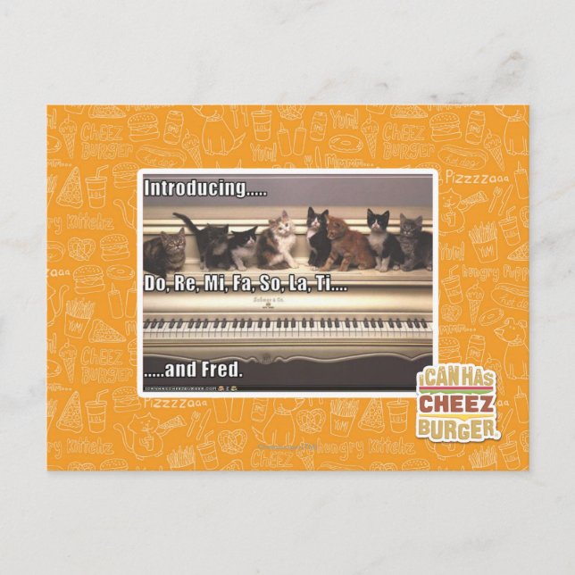 Carte Postale Do, Re, Mi, Fa, Alors, La, Ti, Fred (Devant)