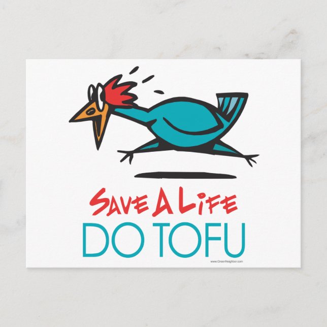 Carte Postale Do Tofu Vegetarian (Devant)