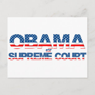 Carte postale d'Obama pour la Cour suprême