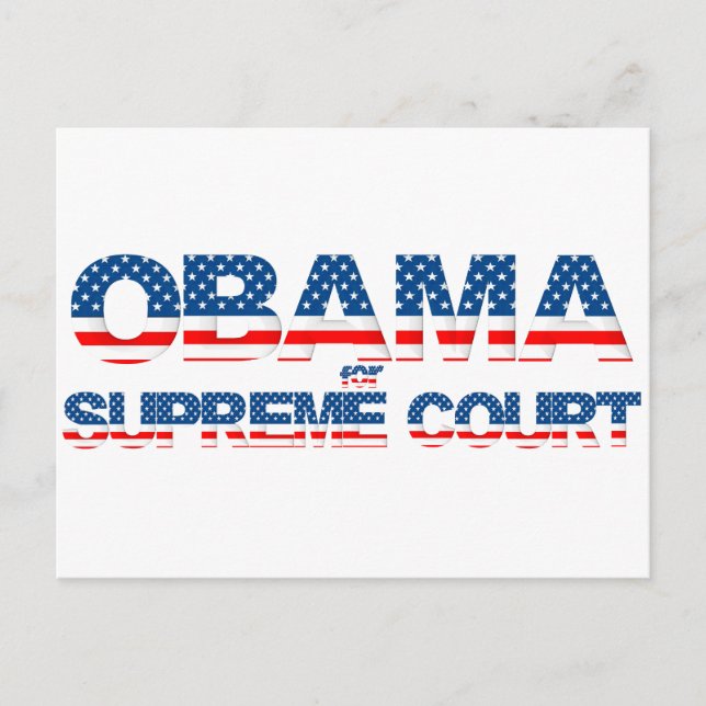 Carte postale d'Obama pour la Cour suprême (Devant)