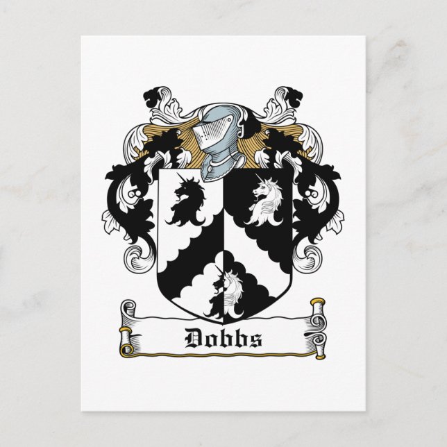 Carte Postale Dobbs Family Crest (Devant)