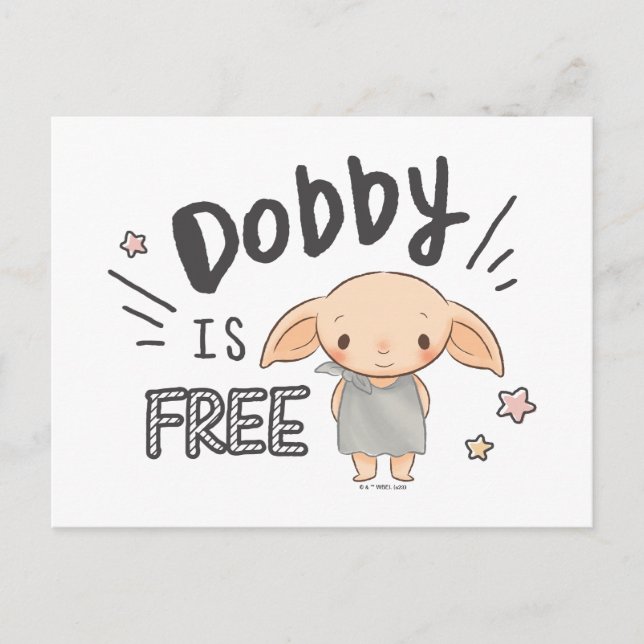 Carte Postale Dobby est libre (Devant)
