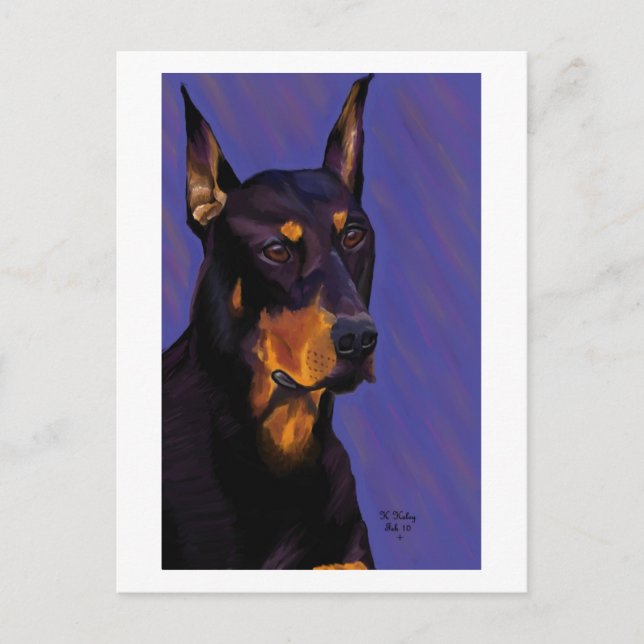 Carte postale Doberman (Devant)