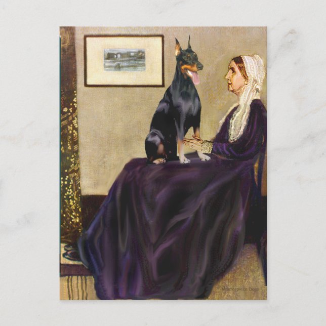 Carte Postale Doberman 1 - Whistlers Mère (Devant)