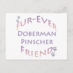 Carte Postale Doberman Pinscher Furever
