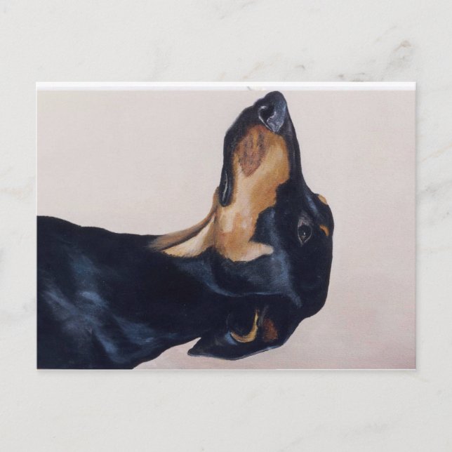 Carte postale Doberman Pinscher Original Chien Art (Devant)