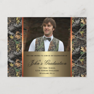 Carte postale d'obtention du diplôme de photo de