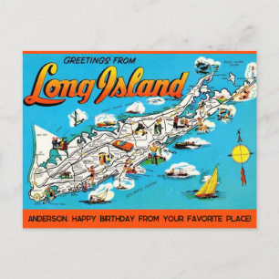 Carte postale d'occasion de Long Island, NY