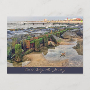 Carte postale d'Ocean City, New Jersey - Nageur du