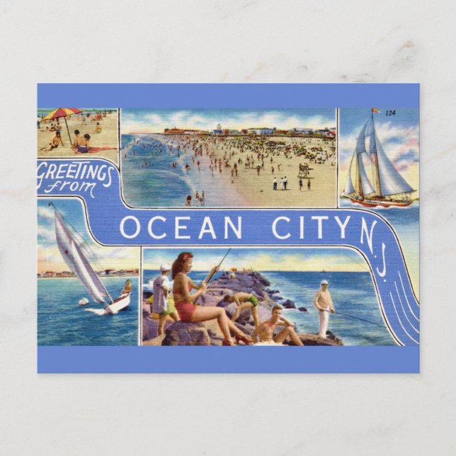 Carte postale d'Ocean City NJ (Devant)