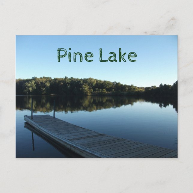 Carte Postale Dock and Smooth Lake Pine Lake State Park, Iowa (Devant)