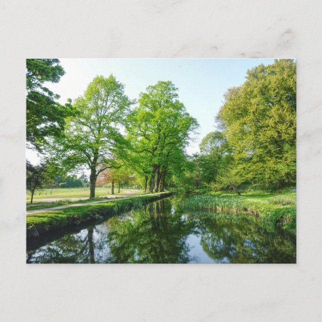 Carte Postale Dock Feeder Canal, Bute Park, Cardiff, Pays de Gal (Devant)