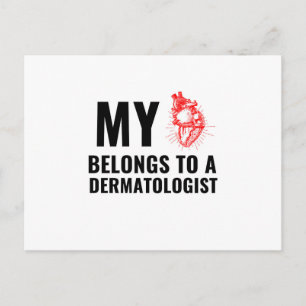 Carte Postale Docteur dermatologue drôle coeur
