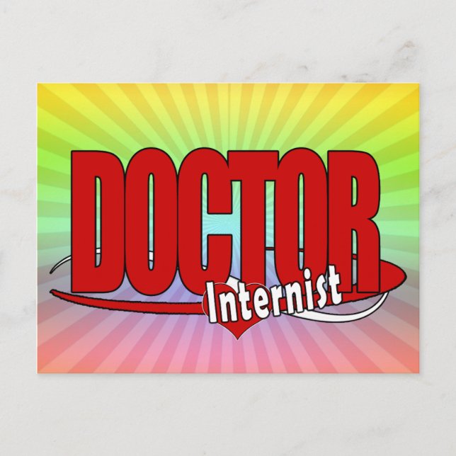 Carte Postale DOCTEUR interniste de LOGO (Devant)