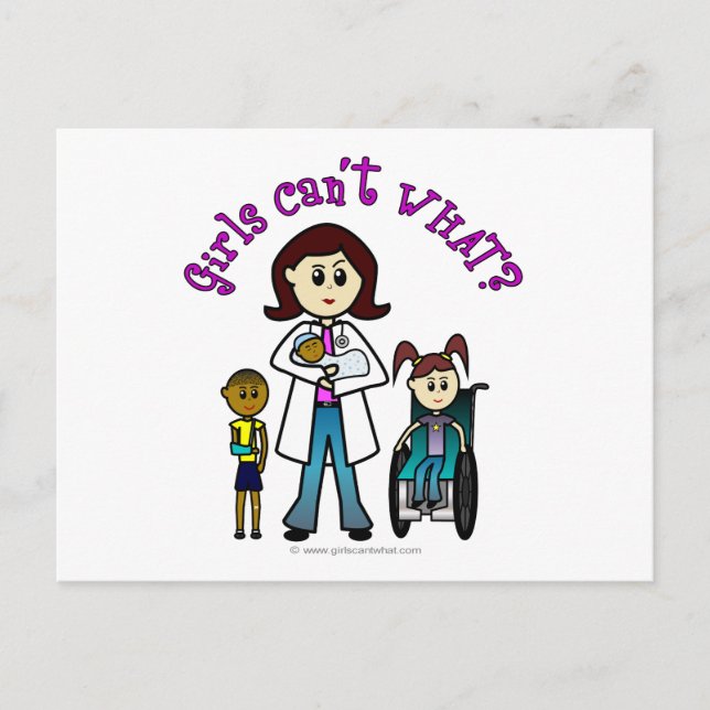 Carte Postale Docteur lumière fille (Devant)