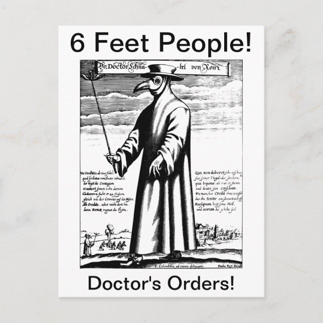 Carte Postale Doctor's Plague Mask (Devant)