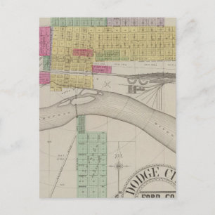 Carte Postale Dodge City, comté de Ford, Kansas