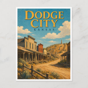 Carte Postale Dodge City Kansas Boot Hill GeoSaga