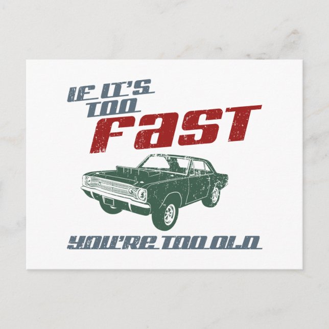 Carte Postale Dodge Hurst Hemi Dart 1968 (Devant)