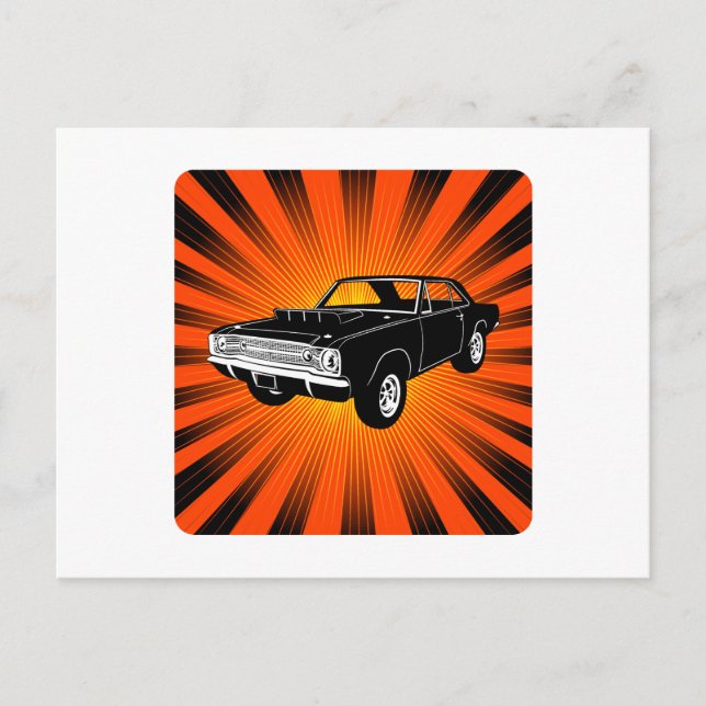 Carte Postale Dodge Hurst Hemi Dart 1968 (Devant)