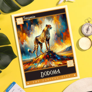 Carte Postale Dodoma, Tanzanie Peinture Vintage