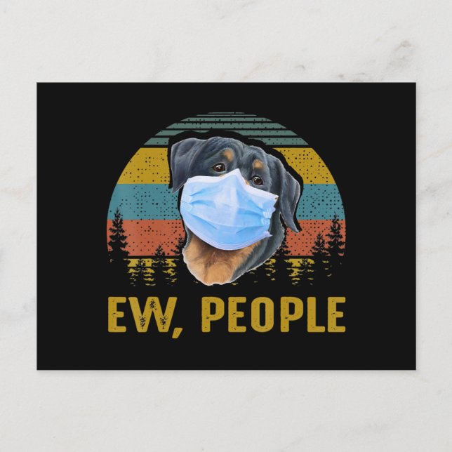 Carte Postale Dog Funny Venin (Devant)