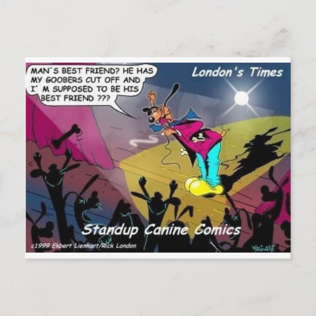 Carte Postale Dog Mans Meilleur Ami ? Drôle cadeaux & Objets de  (Devant)