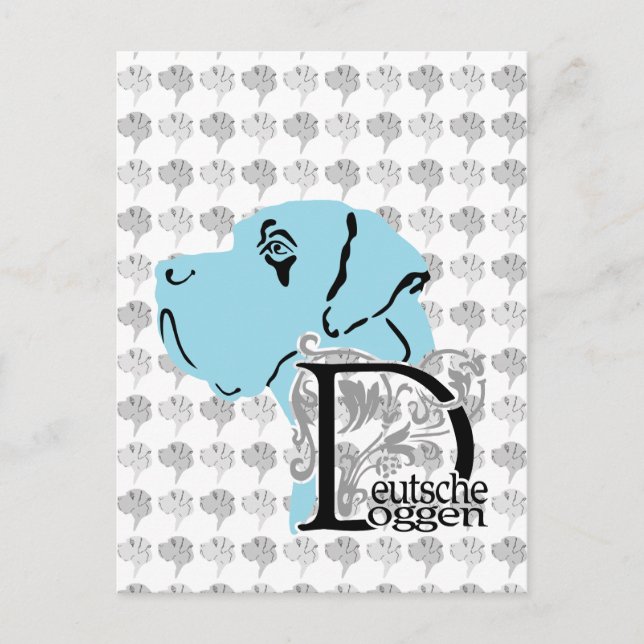 Carte Postale Doggen Fournitures de bureau (Devant)