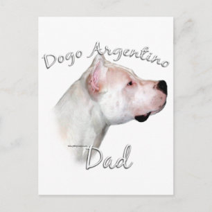 Carte Postale Dogo Argentino Papa 2