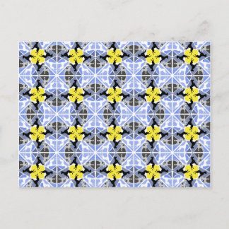 Carte Postale Dogrands danois bleus jaunes