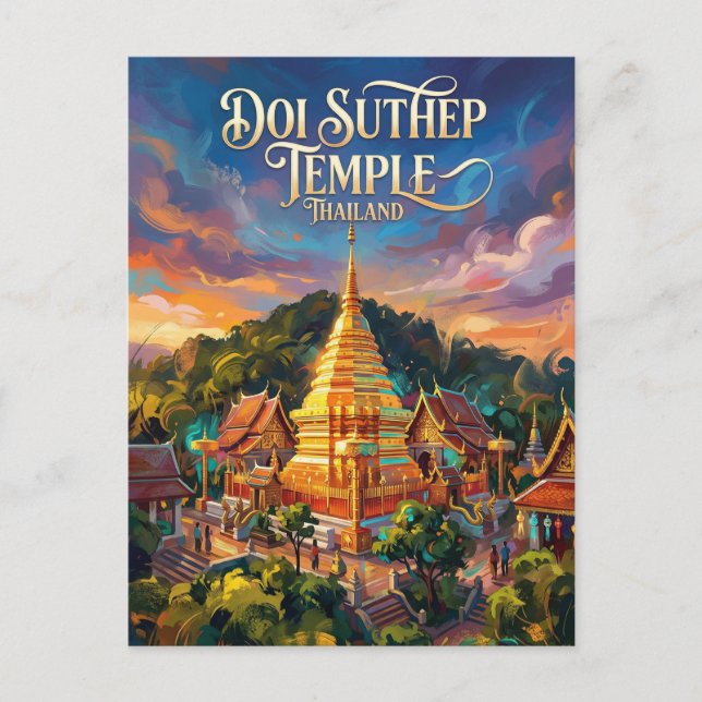 Carte Postale Doi Suthep Thaïlande (Devant)