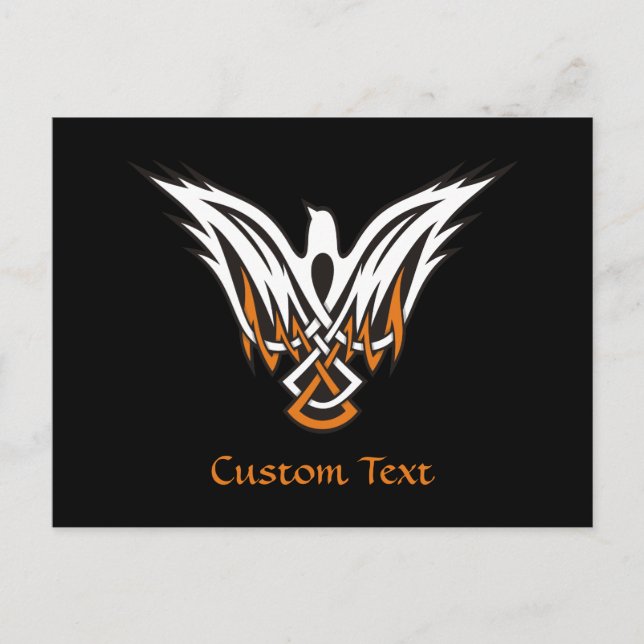 Carte postale d'oiseau celtique (Devant)