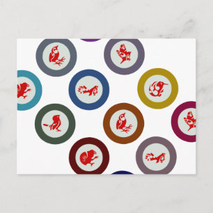 Carte postale d'oiseaux néo-zélandais