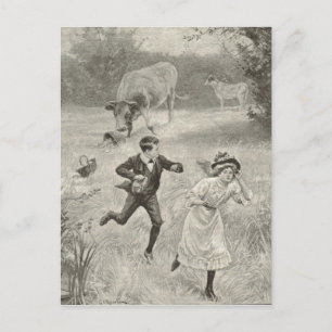 Carte Postale Doit courir, image antique