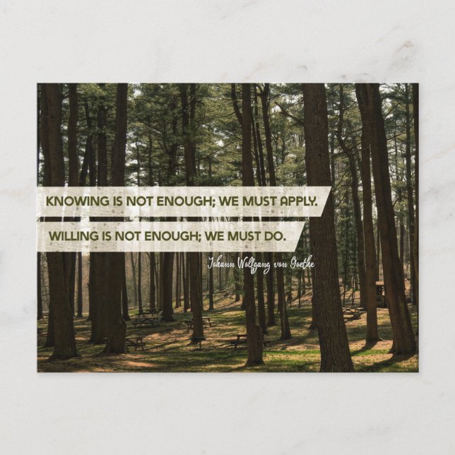 Carte Postale Doit S'Inscrire Et Doit Le Faire (Devant)