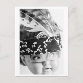 Carte Postale Doll portrait Indian - Mudhead