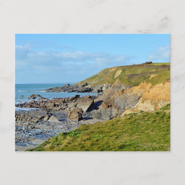 Carte Postale Dollar Cove Cornwall Angleterre Poldark Emplacemen (Devant)