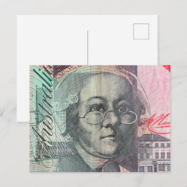 Carte Postale dollars australiens (Devant / Derrière)