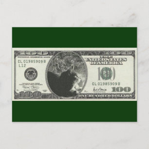 Carte Postale Dollars Indigo