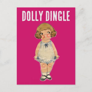 CARTE POSTALE DOLLY DINGLE PAPER DOLL POSTCARD
