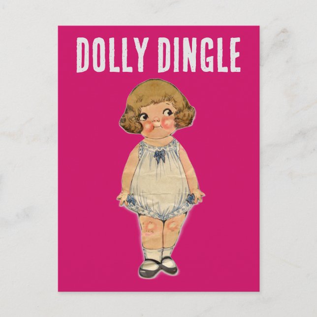 CARTE POSTALE DOLLY DINGLE PAPER DOLL POSTCARD (Devant)
