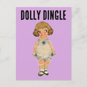 CARTE POSTALE DOLLY DINGLE PAPER DOLL POSTCARD