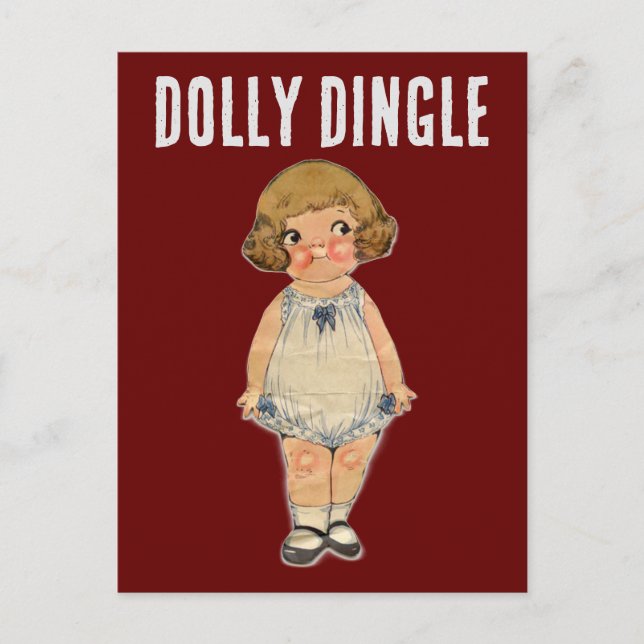 CARTE POSTALE DOLLY DINGLE PAPER DOLL POSTCARD (Devant)